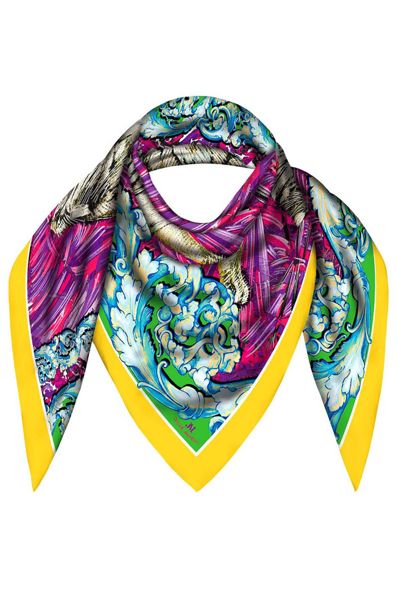 FOULARD 90 TIGER JM PRINT SILK – jozefmartini-jm