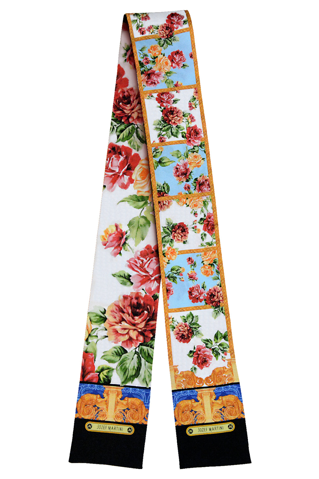 BANDEAU LOUVRE ROSES JM SILK PRINT